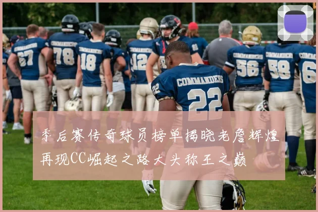 季后赛传奇球员榜单揭晓老詹辉煌再现CC崛起之路大头称王之巅